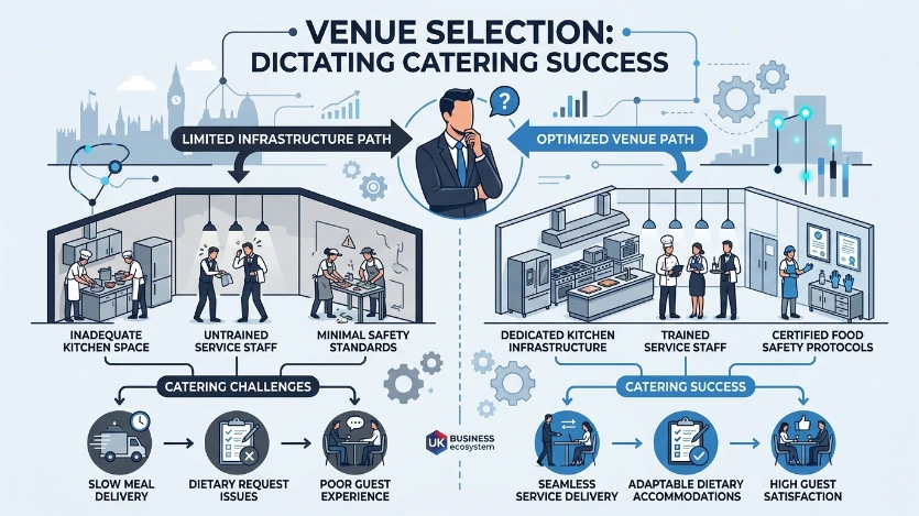 What Role Does Venue Selection Play in Managing Complex Catering Needs