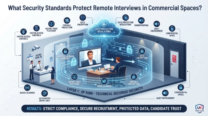 What Security Standards Protect Remote Interviews in Commercial Spaces