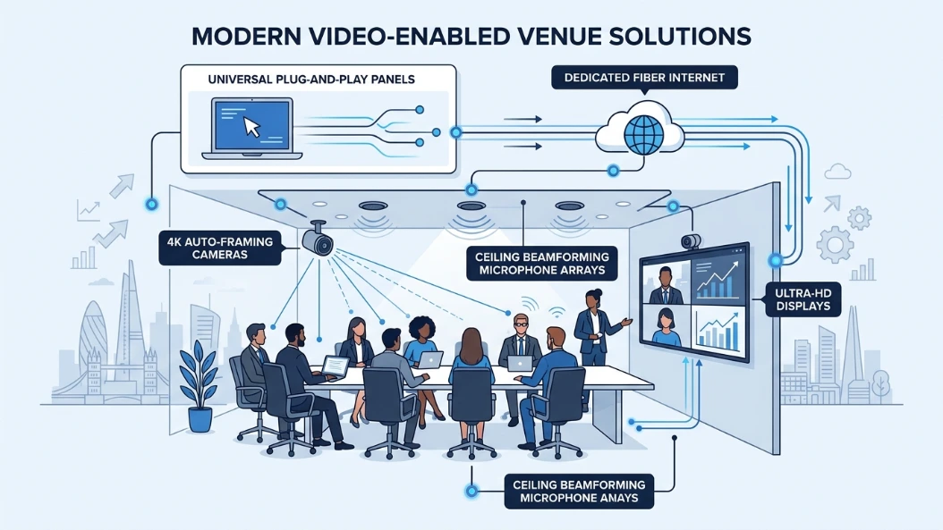 What Technical Features Are Included In Video-Enabled Venues