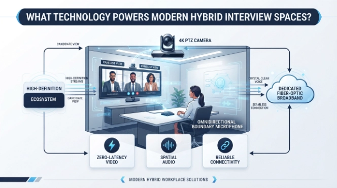 What Technology Powers Modern Hybrid Interview Spaces