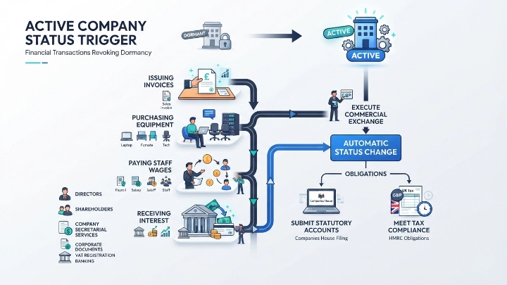 Which Financial Transactions Trigger an Active Company Status