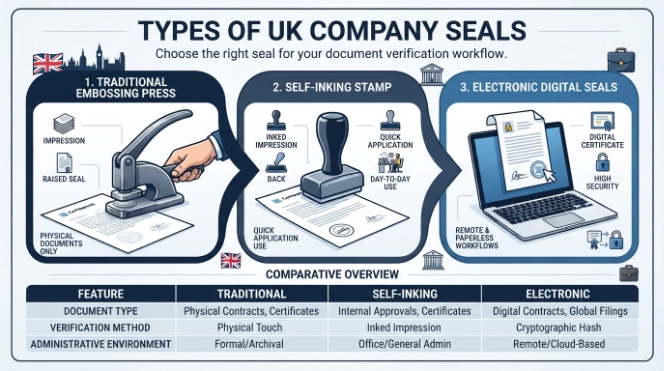 Which Types of Company Seals Are Available for UK Businesses
