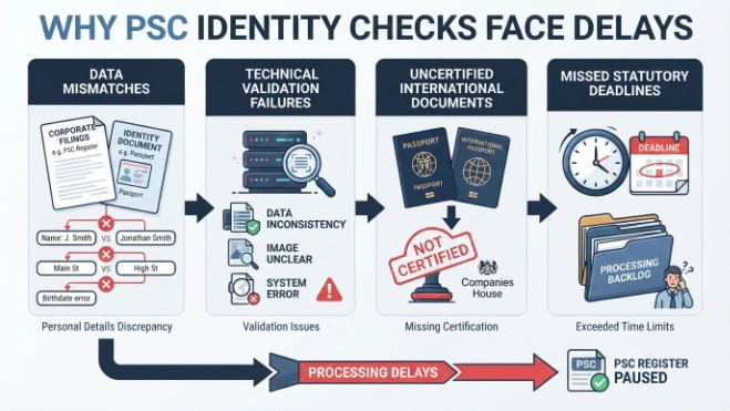 Why Do Delays Occur During PSC Identity Checks