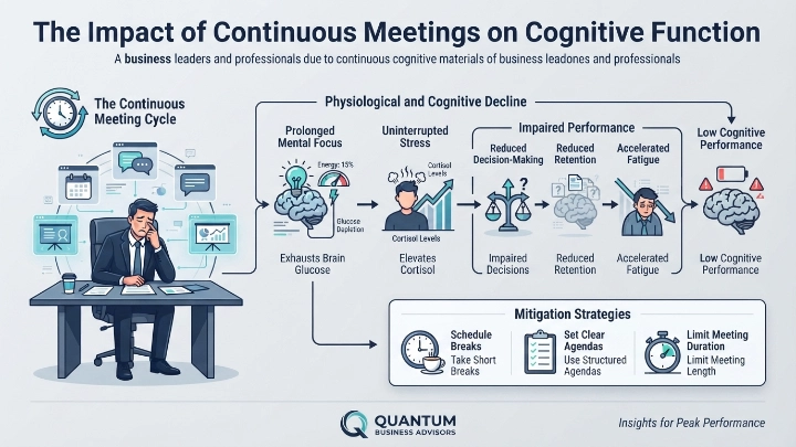 Why Does Cognitive Fatigue Decline During Continuous Meetings