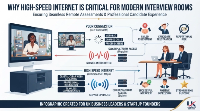 Why Is High-Speed Internet Critical for Modern Interview Rooms