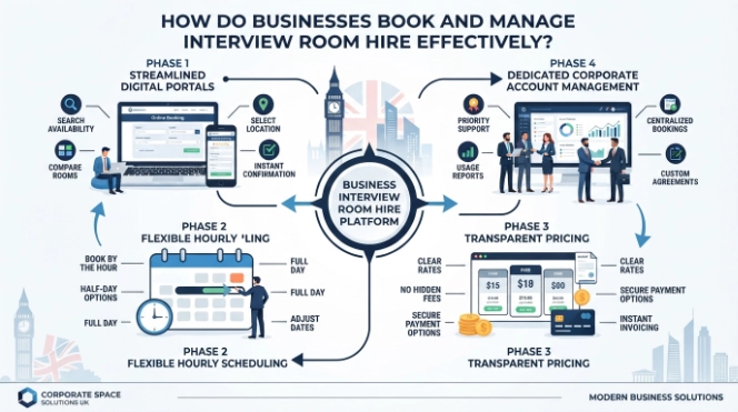 How Do Businesses Book and Manage Interview Room Hire Effectively