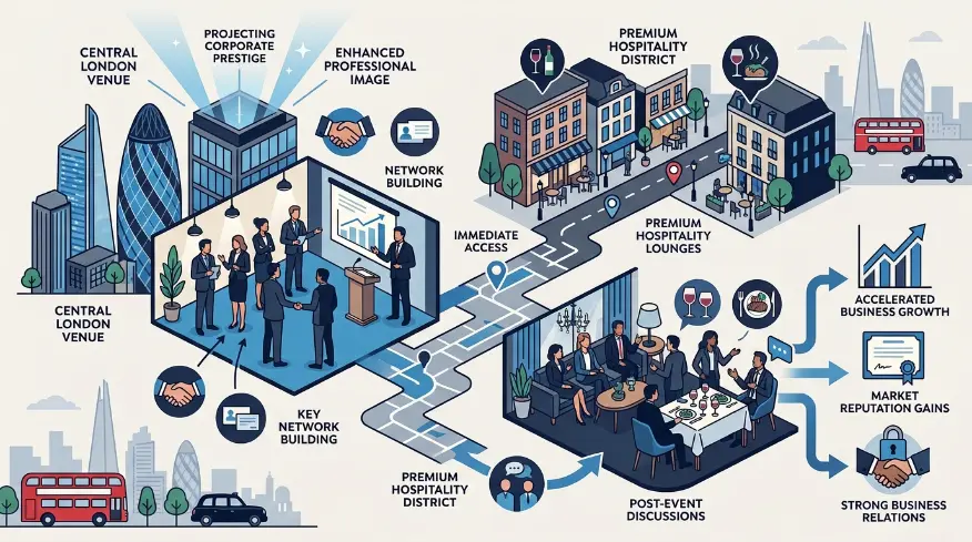 How Do Central Venues Enhance Professional Image and Networking