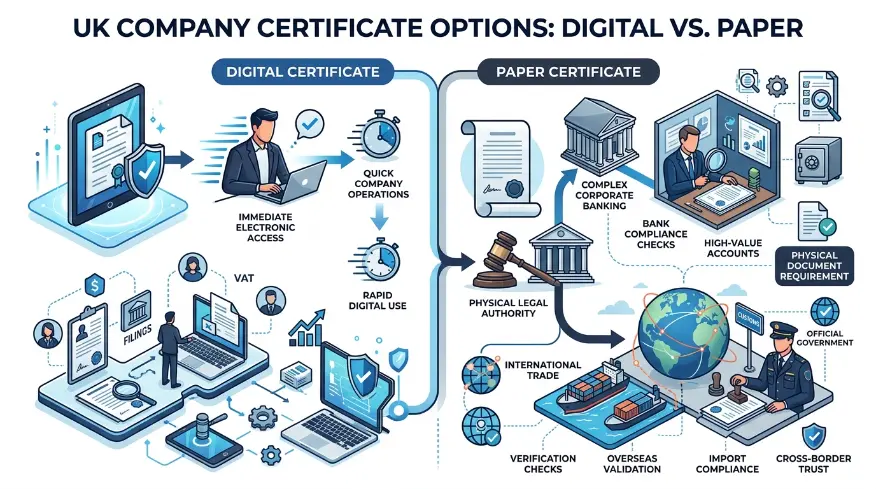How Do Digital and Paper Certificates Differ in Regulatory Compliance