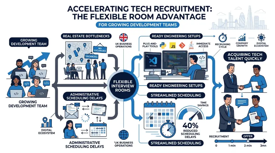 How Do Flexible Interview Rooms Accelerate Tech Hiring