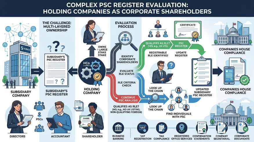 How Do Holding Companies Affect Subsidiary PSC Registers