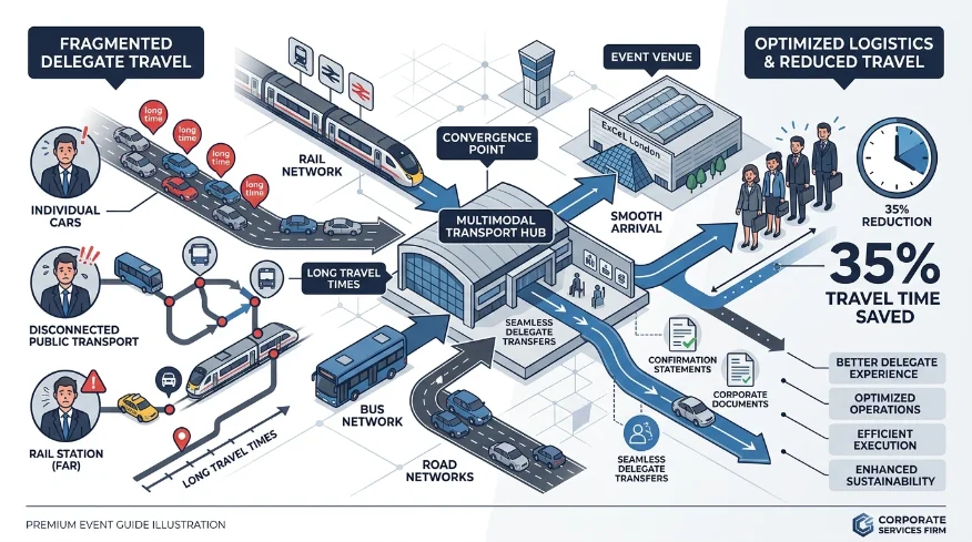 How Do Multi-Modal Transport Hubs Improve Event Logistics