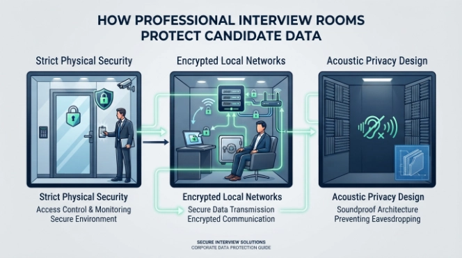 How Do Professional Interview Rooms Protect Candidate Data