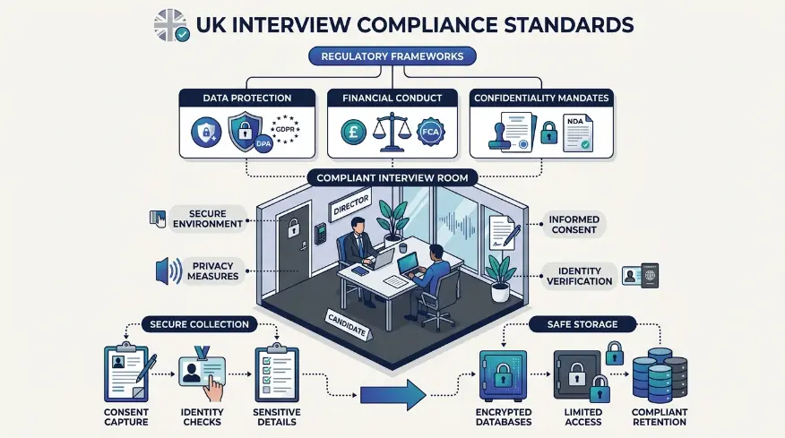 How Do Regulatory Frameworks Dictate Interview Room Standards