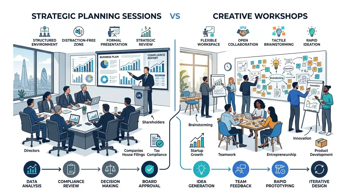 How Do Strategic Planning Sessions Differ From Creative Workshops