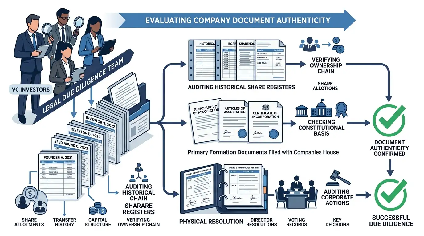 How Do Venture Capital Investors Evaluate Company Document Authenticity