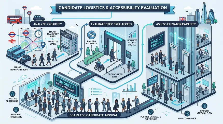 How Do You Evaluate Candidate Flow Logistics and Accessibility