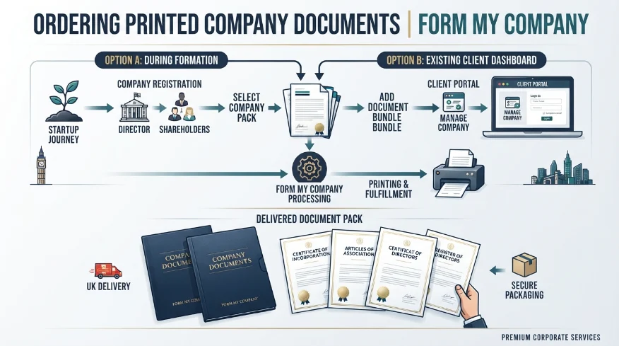 How Do You Order Printed Certificates Through Form My Company