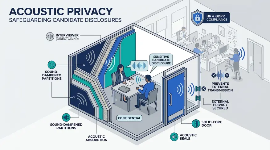How Does Acoustic Privacy Impact Regulated Hiring
