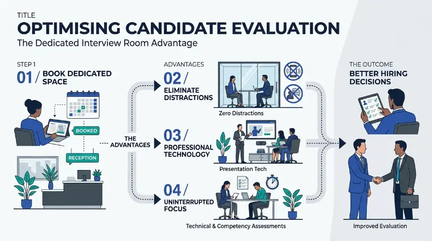 How Does Booking an Interview Room Improve Candidate Evaluation