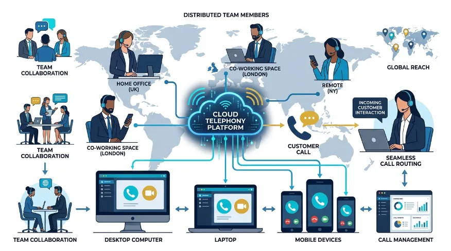 How Does Cloud Telephony Improve Remote Work