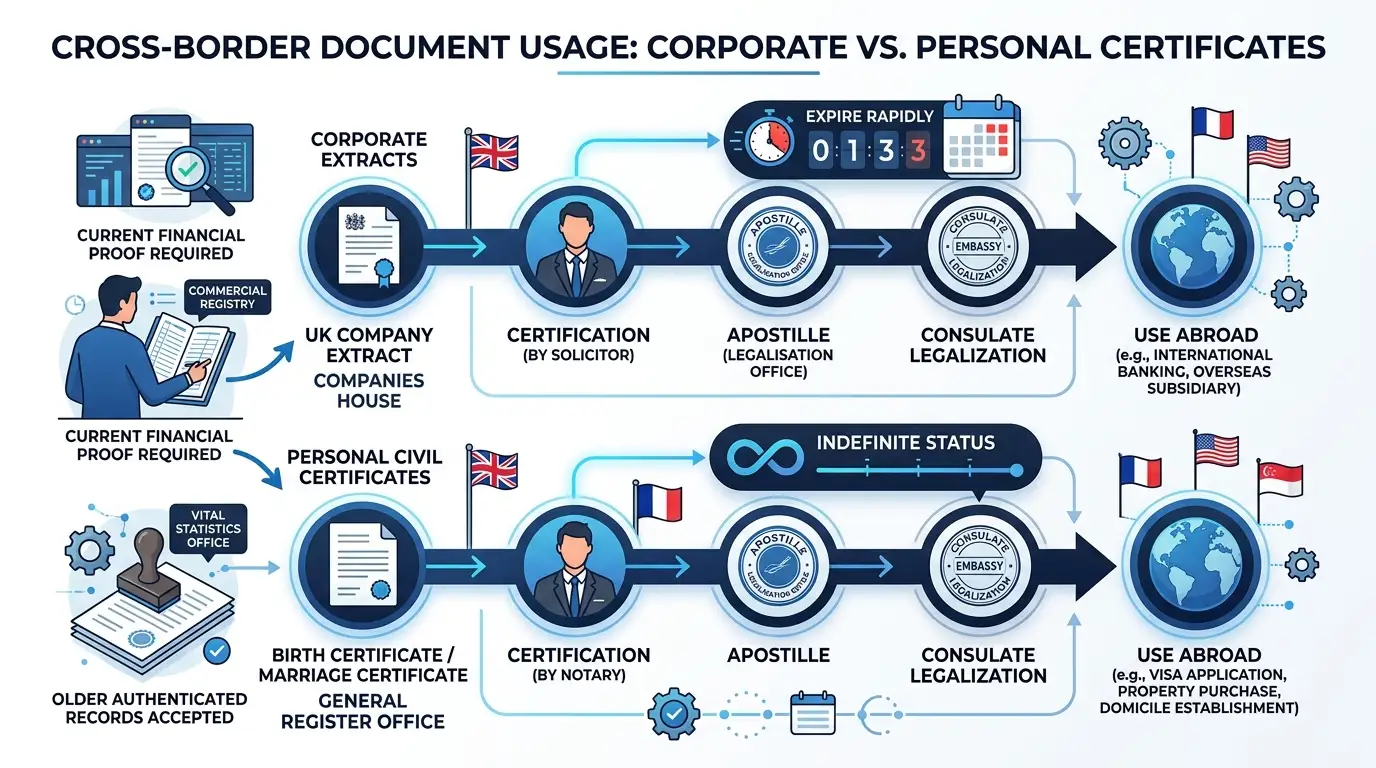 How Does Document Type Affect Multi-Country Usage