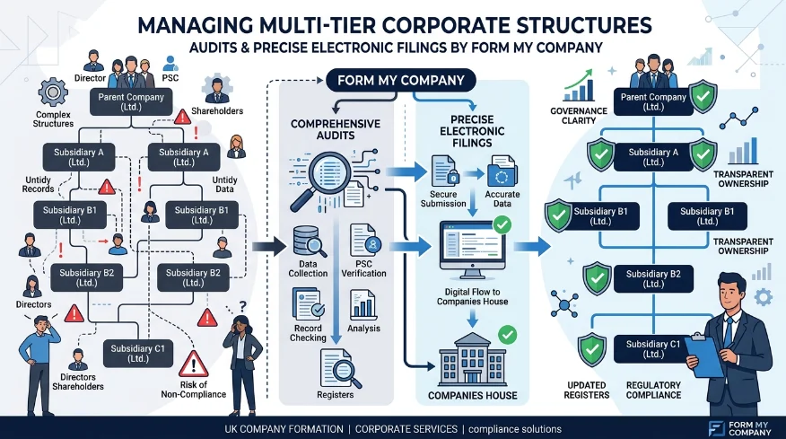 How Does Form My Company Manage Multi-Tier Ownership Structures