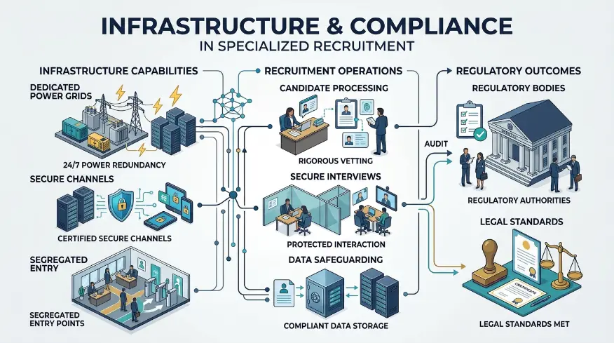 How Does Infrastructure Impact Compliance in Specialized Recruitment
