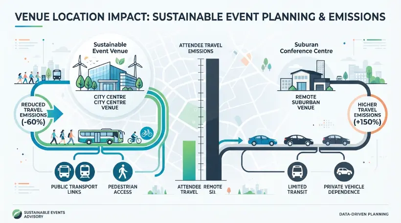 How Does Venue Location Impact Sustainable Event Planning