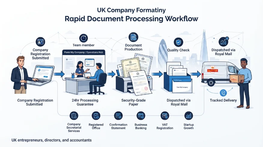 How Does the Form My Company Dispatch Process Work