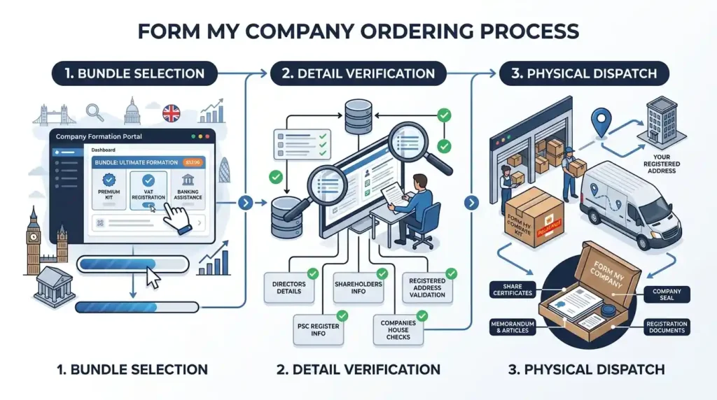 How Does the Form My Company Ordering Process Work