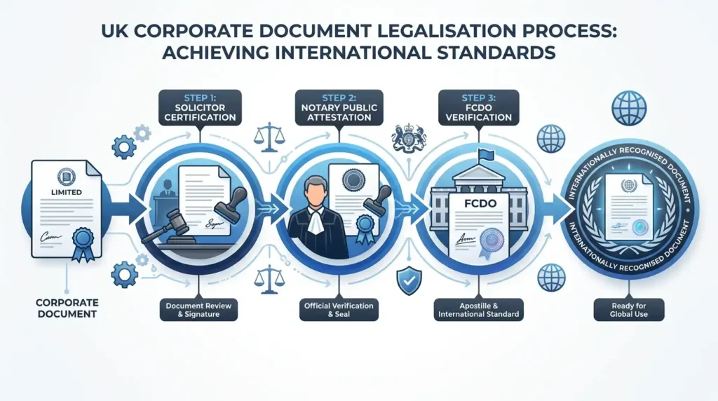 How Does the UK Legalisation Process Standardise Corporate Documents