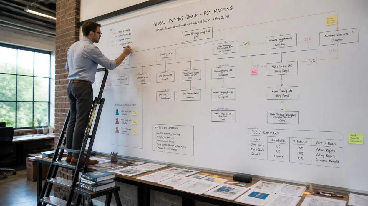 How to Map PSCs Across a Group Company Structure in 2026?