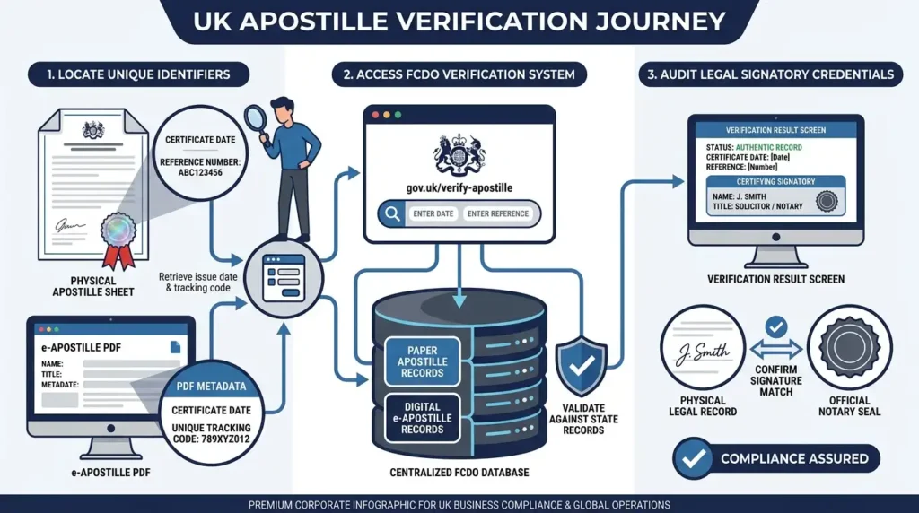 How to Verify an Old UK Apostille Through Official Channels