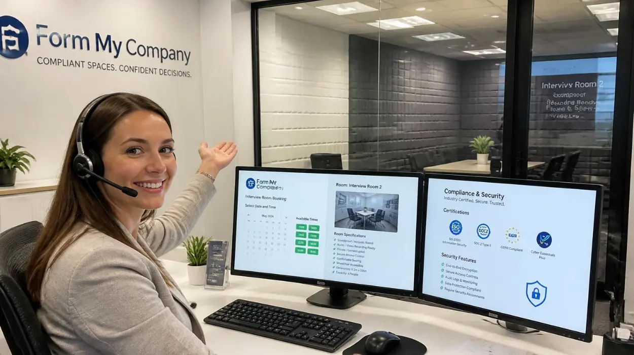 Want to Book Interview Rooms for Regulated Industries With Form My Company in 2026?