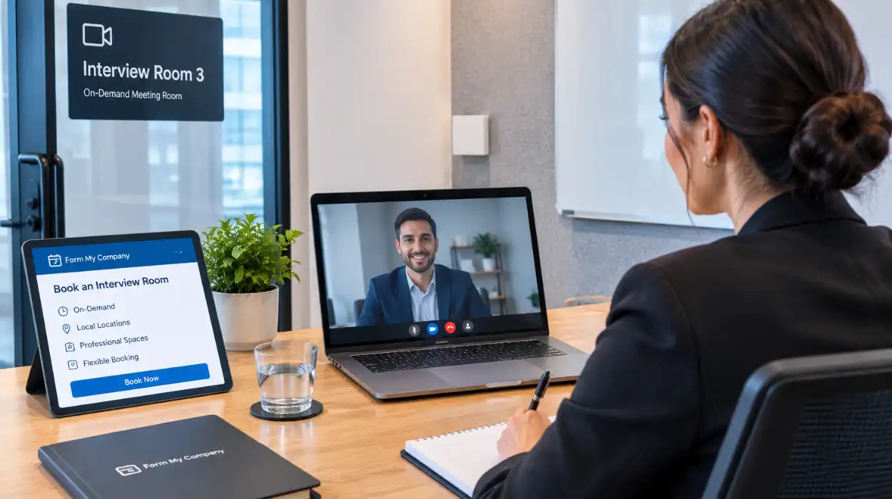 Want to Book On Demand Interview Rooms for Remote Hiring With Form My Company