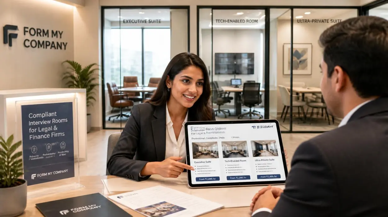 Want to Hire Interview Rooms for Legal and Finance Recruiters via Form My Company in 2026?