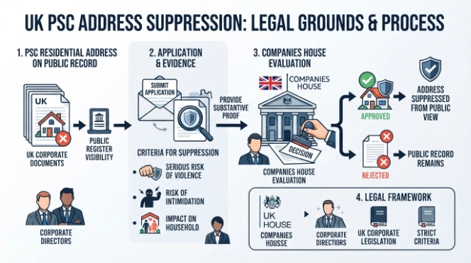 What Are the Legal Grounds for Suppressing a PSC Address