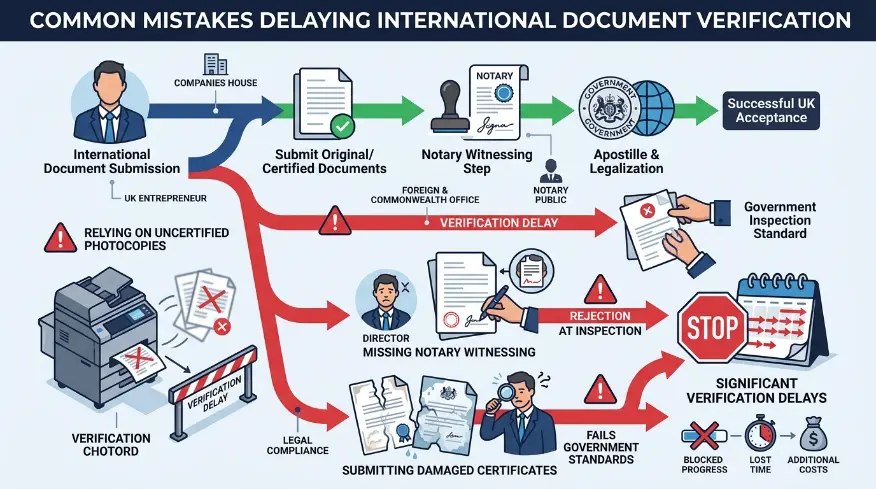 What Common Mistakes Delay International Document Verification