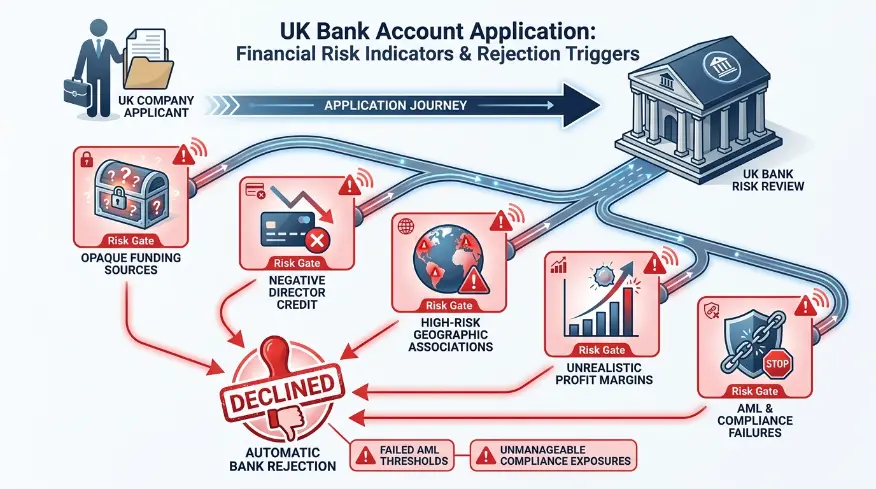 What Financial Risk Indicators Trigger Bank Rejections