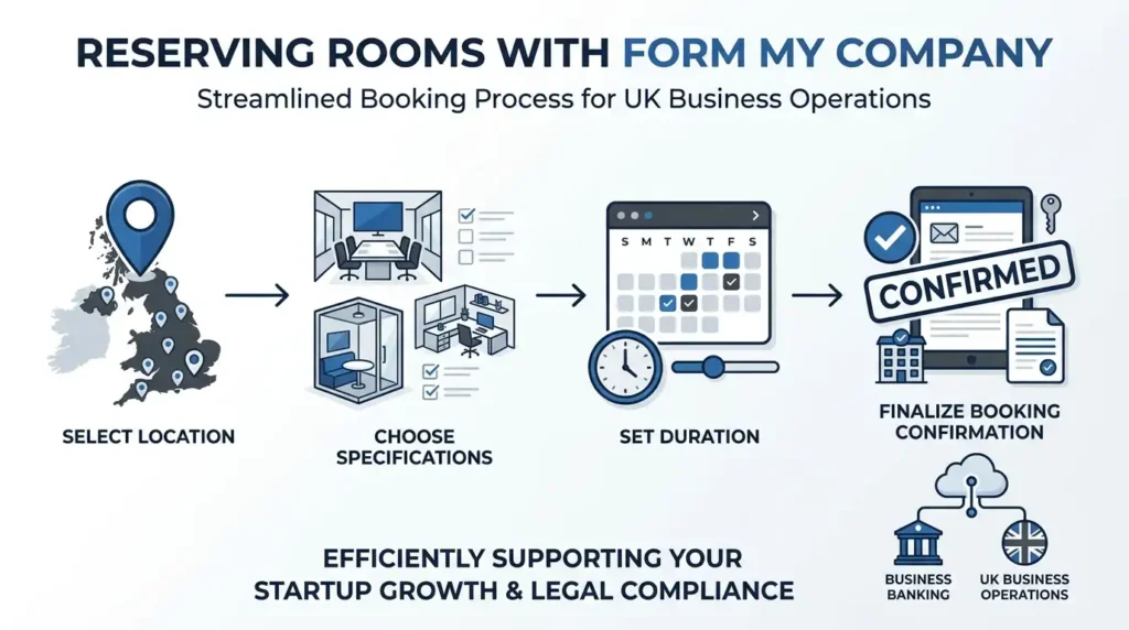 What Is the Step-by-Step Process to Reserve On-Demand Interview Rooms With Form My Company