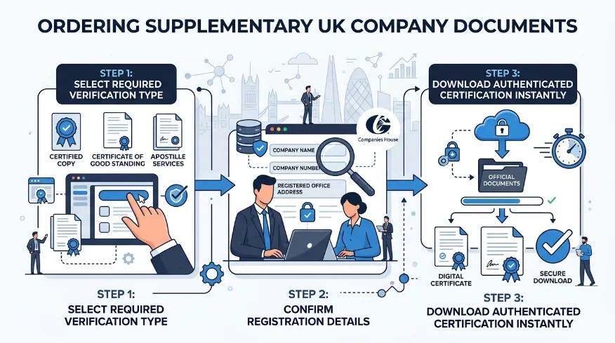 What Steps Are Involved in Ordering Supplementary Company Documents