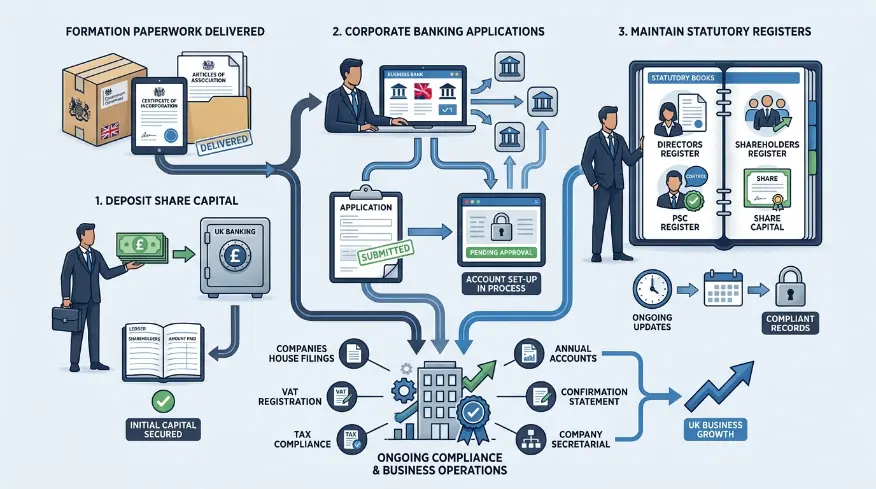 What Steps Follow the Delivery of Your AML-Ready Company Paperwork