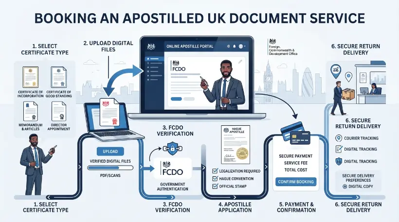 What Steps Simplify Booking an Apostilled Documents Service?