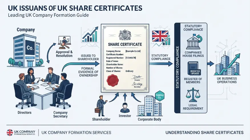 What are share certificates and how do they prove ownership