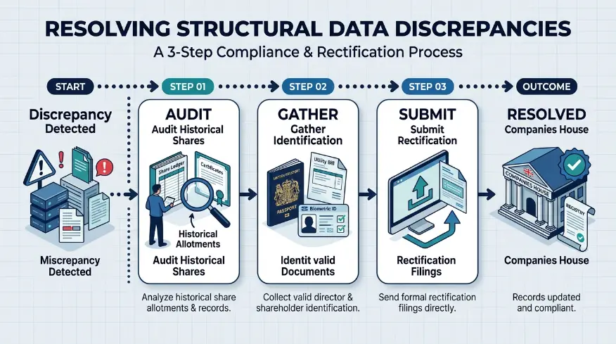 What steps resolve structural data discrepancies