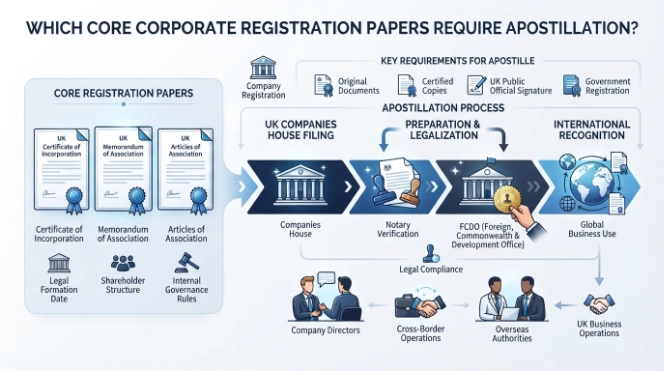 Which Core Corporate Registration Papers Require Apostillation