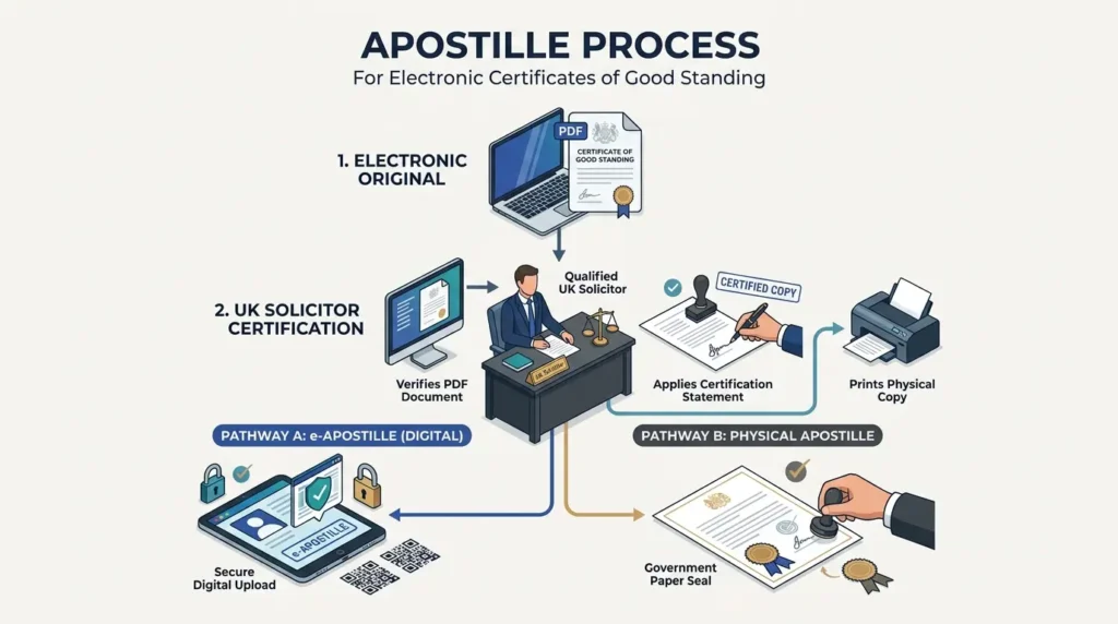 Can Electronic Certificates of Good Standing Be Apostilled
