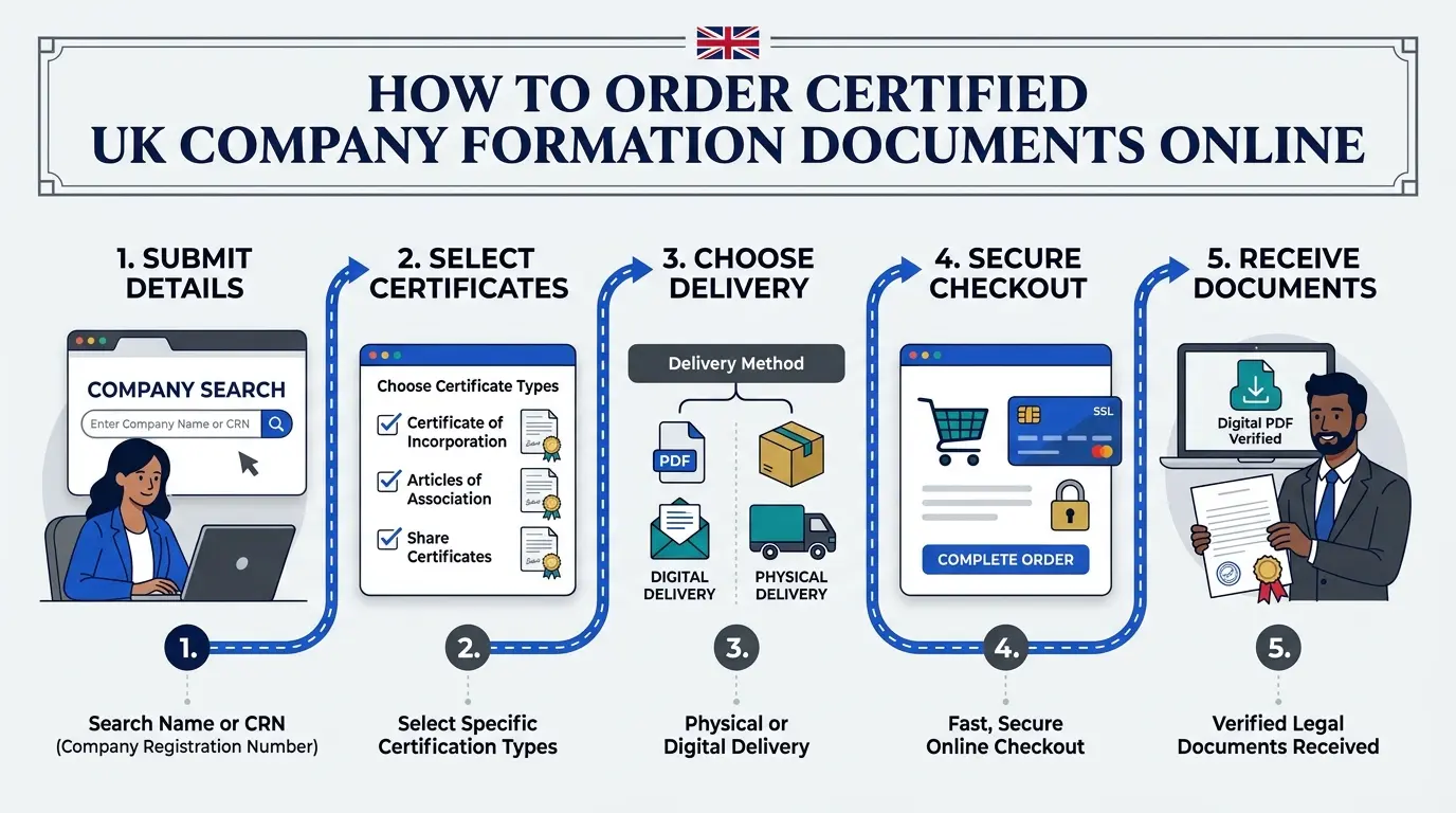 How Can You Order Certified Company Formation Documents Online