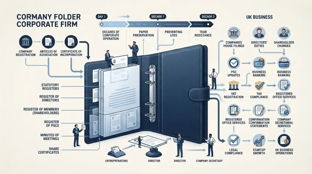 How Do Bound Company Folders Protect Vital Statutory Registers