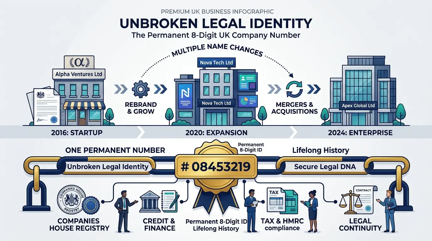 How Do Company Numbers Ensure Unbroken Legal Identity